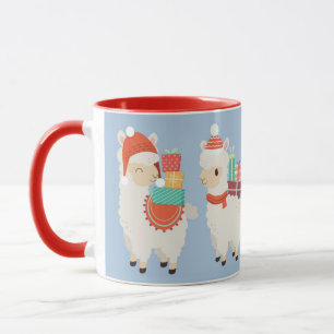 Caneca Presentes de Carregando de Alpacas Festivos   Féri