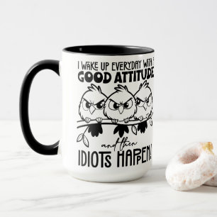 Caneca Presentes de Citação de Pássaro Engraçado para Idi
