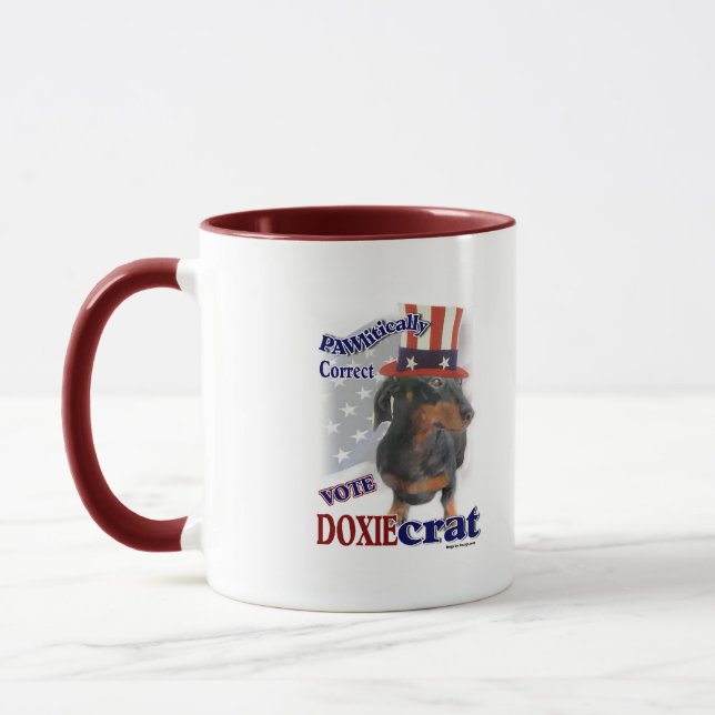 Caneca Presentes de Dachshund (Esquerda)