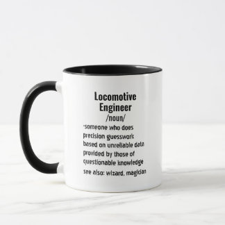 Caneca Presentes de definição de Engenheiro de locomotiva