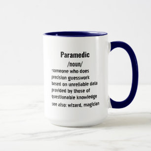 Caneca presentes de definição paramédica engraçados para