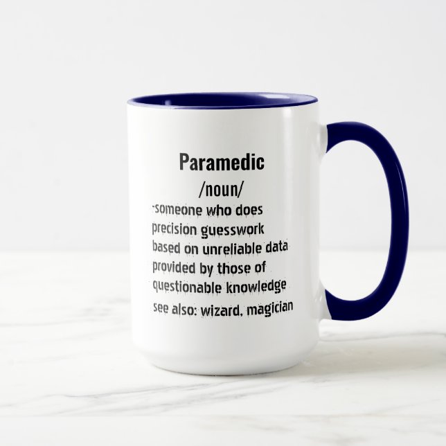 Caneca presentes de definição paramédica engraçados para  (Direita)