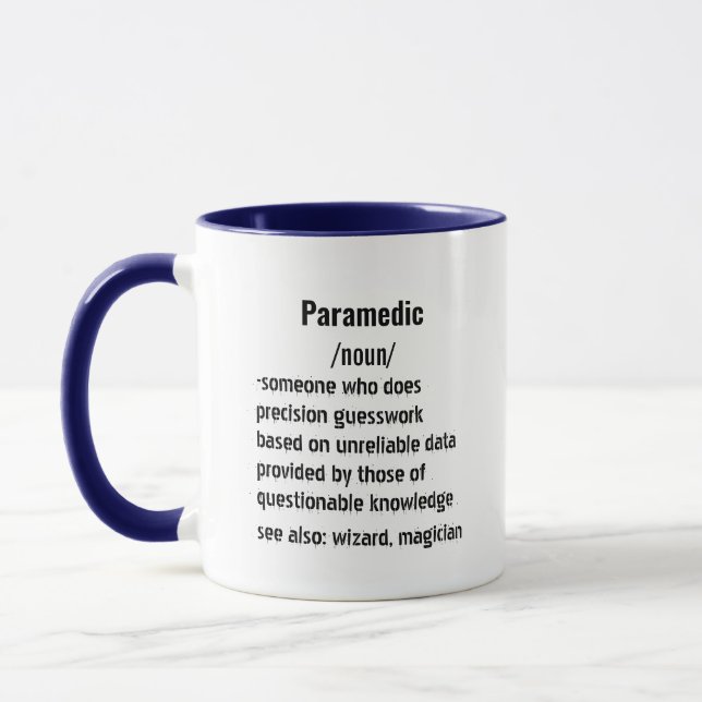 Caneca presentes de definição paramédica engraçados para  (Esquerda)