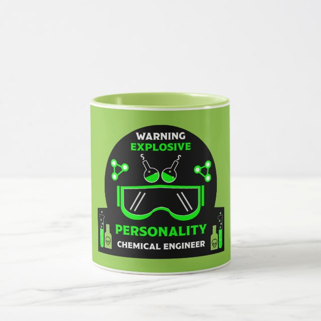 Caneca Presentes de Engenheiros Químicos Engraçados (Centro)