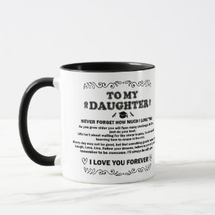 Caneca Presentes de graduação para a filha 2024 Inspiraci