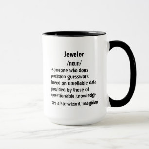Caneca presentes de Jeweler engraçados Definição para mul