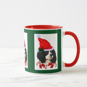 Caneca Presentes de Natal do Cavalier King Charles Spanie