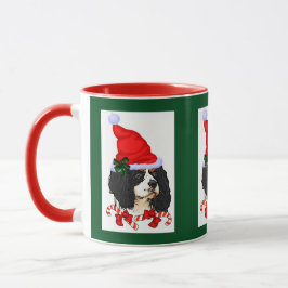 Caneca Presentes de Natal do Cavalier King Charles Spanie