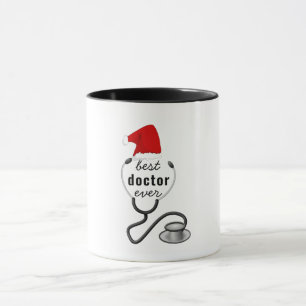 Caneca Presentes de Natal Para o Melhor Médico do Mundo