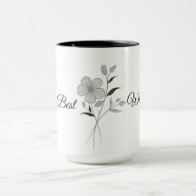 Presentes de Natal Personalizados para Mug, Flor