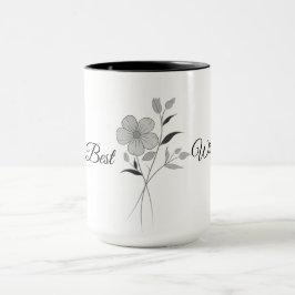 Caneca Presentes de Natal Personalizados para Mug, Flor