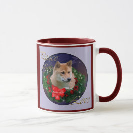 Caneca Presentes de Natal Shiba Inu