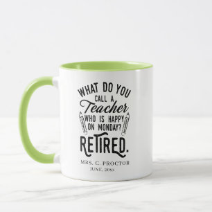 Caneca Presentes de Retiro de Professor Aposentado Person