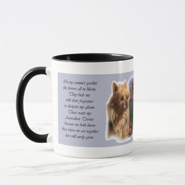 Caneca Presentes de Terrier Art australianos (Esquerda)
