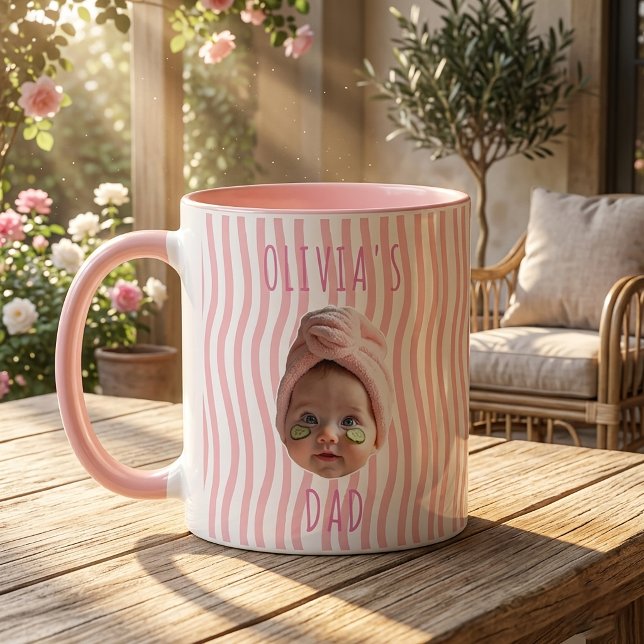 Caneca Presentes do Dia dos Pais para o Papai Listras Ros (Criador carregado)