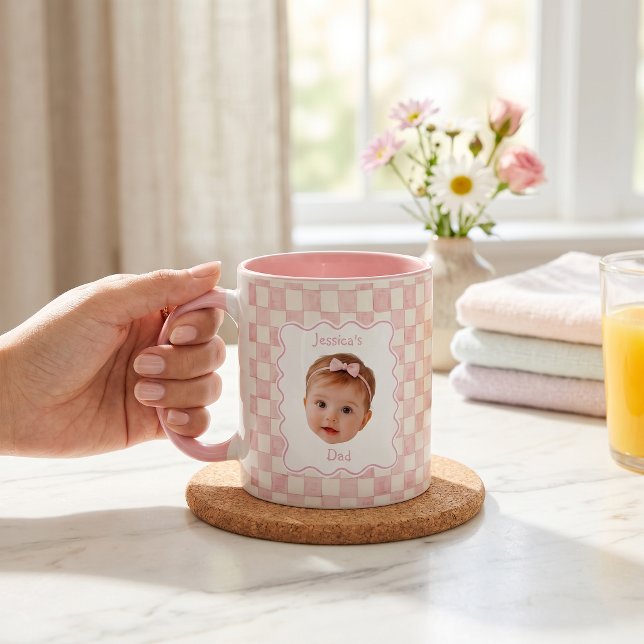 Caneca Presentes do Dia dos Pais para o Papai Rosa (Criador carregado)