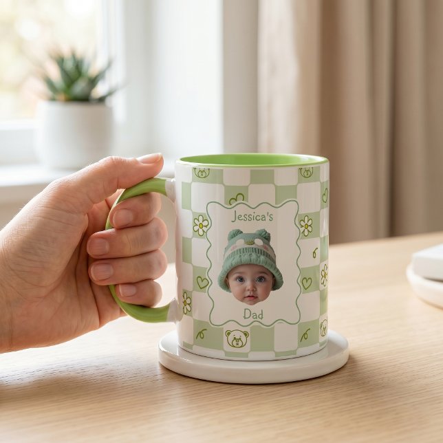 Caneca Presentes do Dia dos Pais para o Papai Verde (Criador carregado)