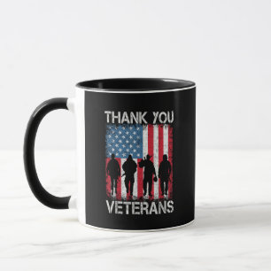 Caneca Presentes do Dia dos Veteranos Obrigado Veteranos 