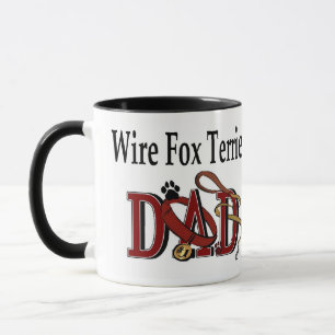 Caneca Presentes do Pai de Terrier Fox com Fio