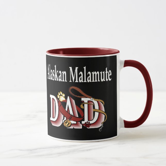 Caneca Presentes do Pai Malamute no Alasca (Direita)