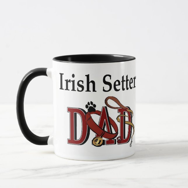 Caneca Presentes do Pai Setter Irlandês (Esquerda)