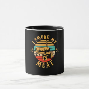 Caneca Presentes engraçados de CHURRASCO  Eu Fumo Meu CH