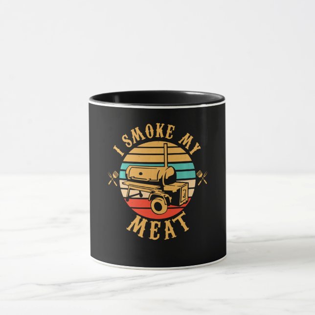 Caneca Presentes engraçados de CHURRASCO | Eu Fumo O Meu  (Centro)