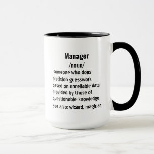 Caneca Presentes engraçados de definição de gerente para