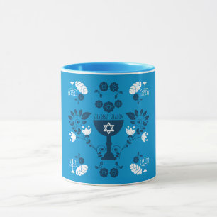 Caneca Presentes judeus tradicionais para Shabbat