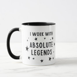 Caneca Presentes para Colegas | Eu Trabalho com uma Lenda