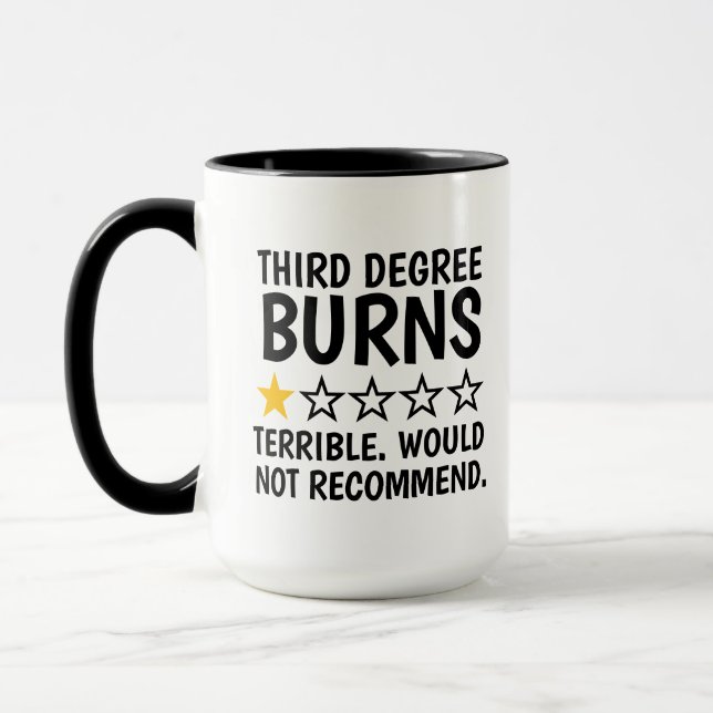 Caneca Presentes para queimaduras de terceiro grau, Canec (Esquerda)