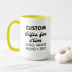 Caneca Presentes personalizados para ele Combo Amarelo Mu