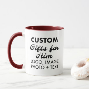 Caneca Presentes personalizados para ele Maroon Combo Mug