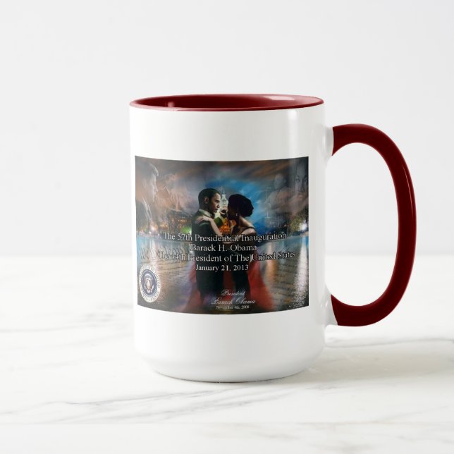 Caneca presidencial comemorativa da inauguração (Direita)