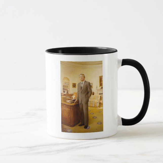 Caneca Presidente Americano James Earl Carter Escritório  (Direita)