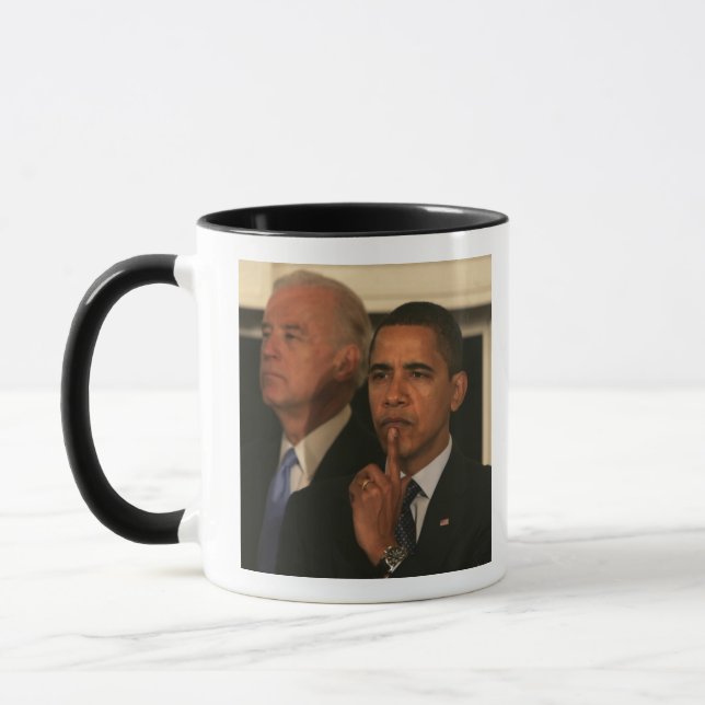 Caneca Presidente Barack Obama e vice-presidente (Esquerda)