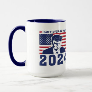 Caneca Presidente Donald Trumps Mug Shot - Café