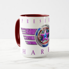 Caneca Presidente Harris-Walz Pink Wing Medallion