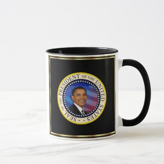Caneca Presidente Obama Foto Coleções (Direita)