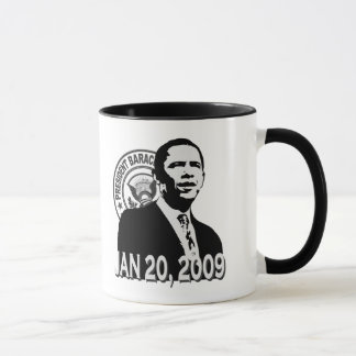 Caneca Presidente Obama Inauguração BW