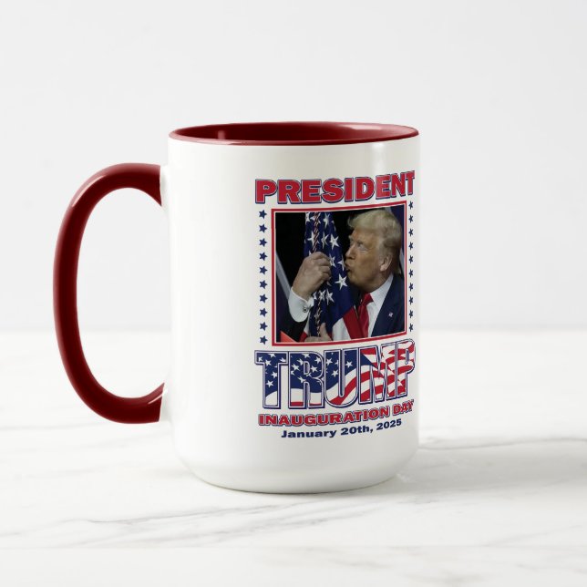 Caneca Presidente Trump Inauguração (Esquerda)