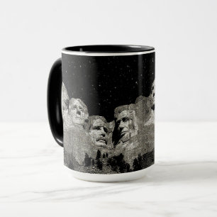 Caneca Presidentes Americanos Monte Rushmore,