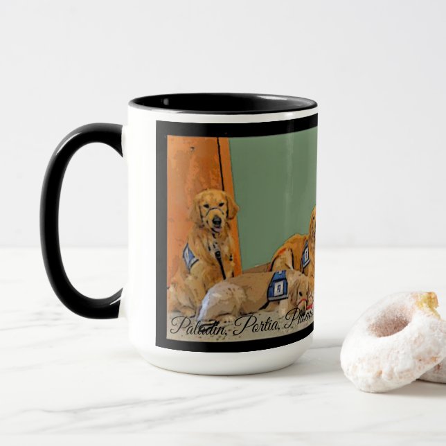 Caneca Preste serviços de manutenção a cães (Com Donut)