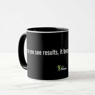 Caneca Preta 325 ml Resultados Eco Fitness Winne
