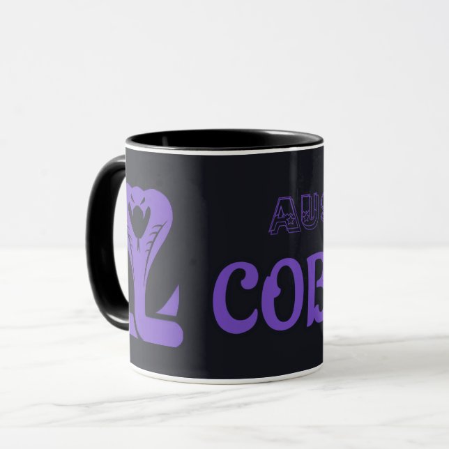 Caneca Preta Austin Cobras (Frente Esquerda)