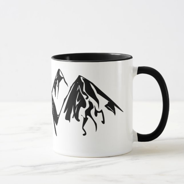 Caneca preta & branca da montanha (Direita)