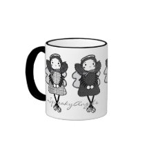 Caneca preta & branca de SqueakyAngels