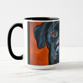 Caneca Preta com Duas Cores, 15 oz | Lab