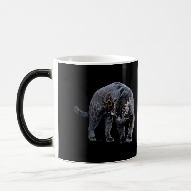 Caneca preta de morphing Jaguar Diablo (Esquerda)