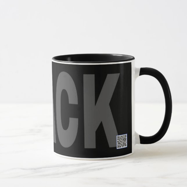 Caneca preta de Zazzle (Direita)